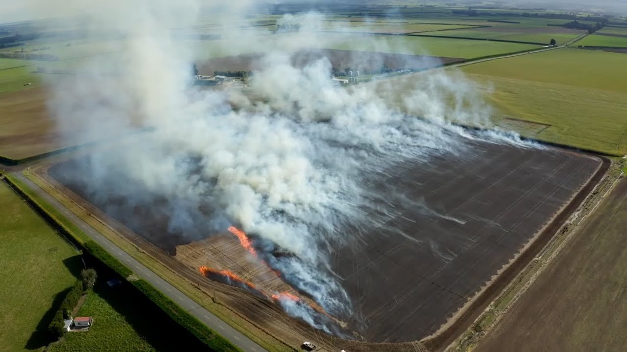 How to safely burn crop residue on your property