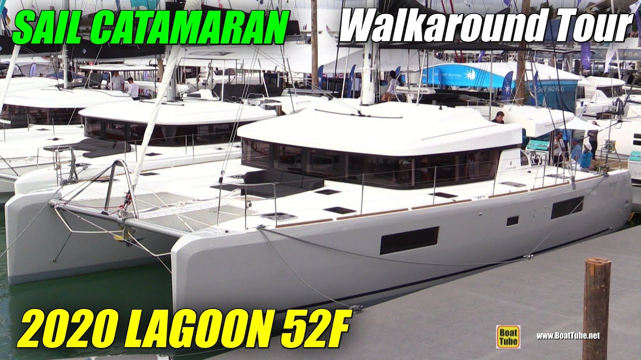2020 Lagoon 52 F Sail Catamaran - Walkaround Tour - 2020 Miami Boat Show