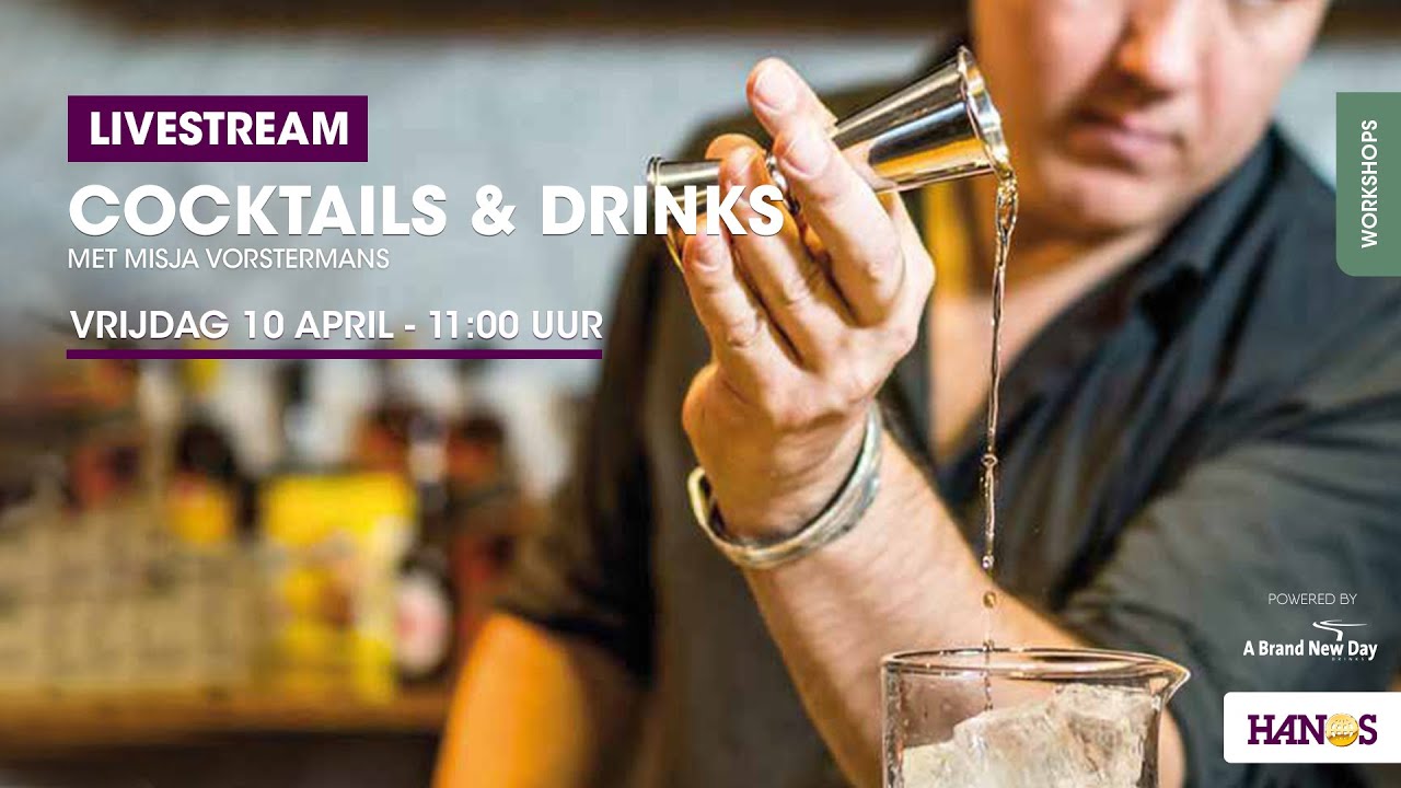 Livestream #01 - Cocktails & Drinks met Misja Vorstermans