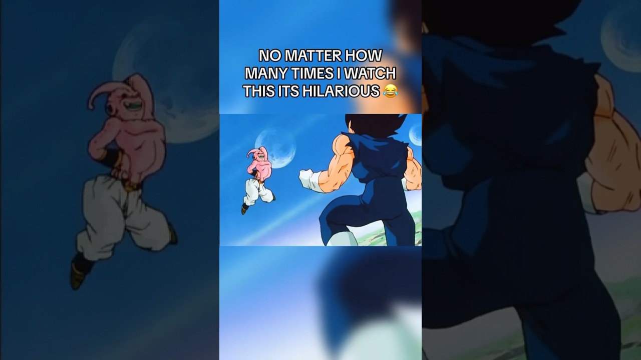Kid Buu casually emoting mid fight 😂 #shorts #dbz #funny #anime #trending #viral