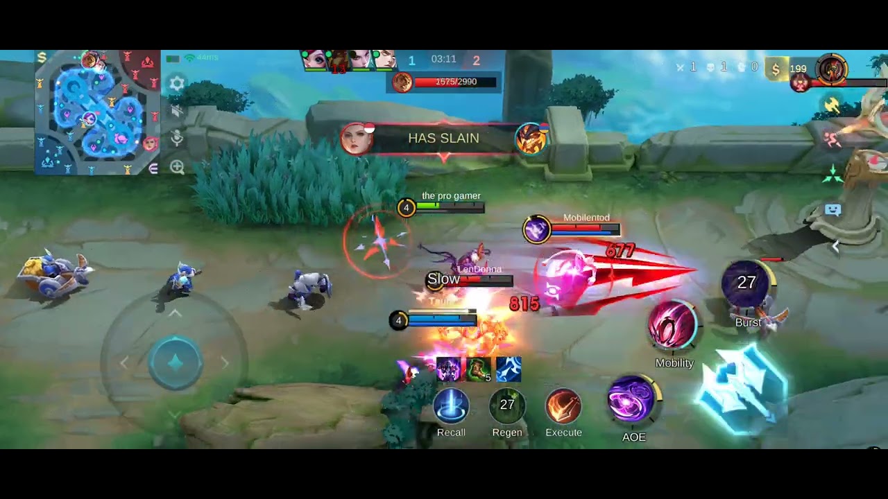 Moba gameplay 