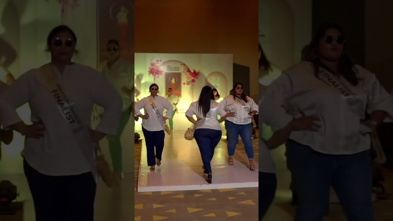 Rehearsal before the finals at Maven Ms plus Size India #fashionshow #pageantgirl #msplussizeindia