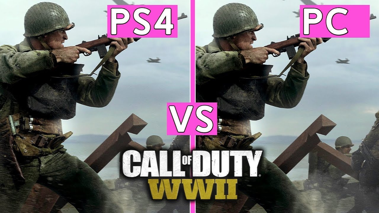 Call Of Duty® WW2 PS4 vs PC - Graphics Comparison | ULTRA |