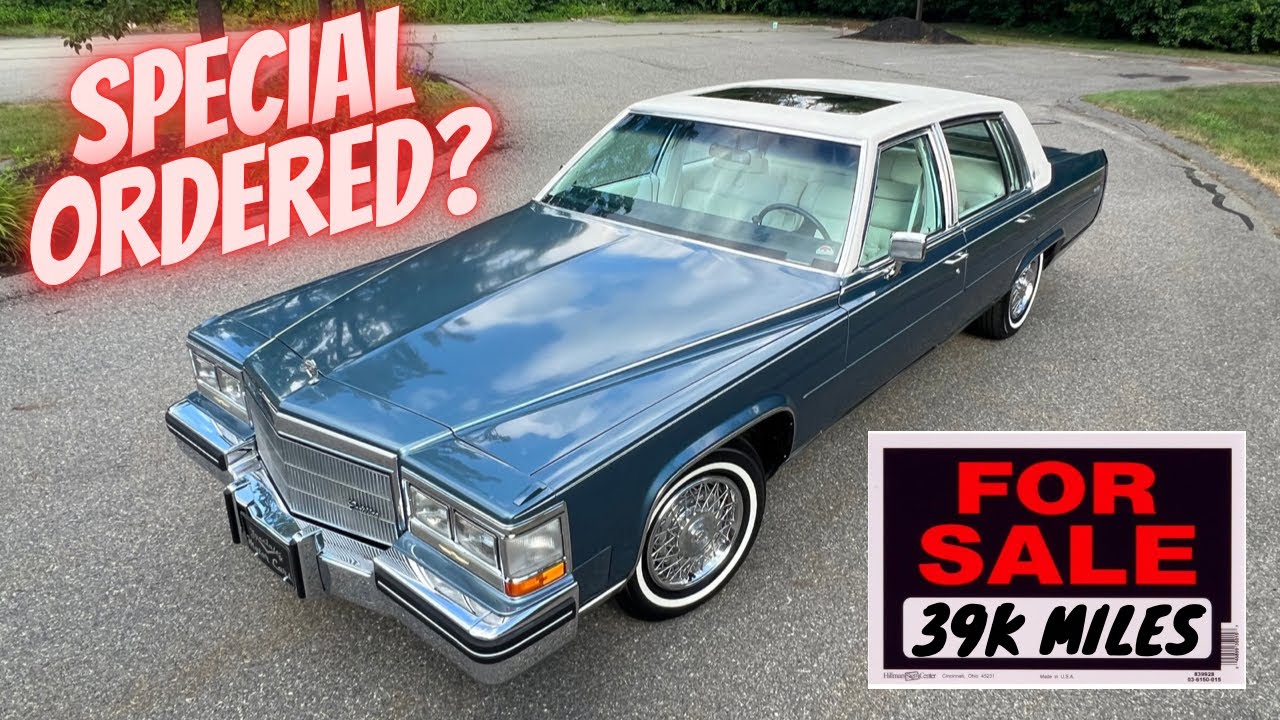 Cadillac Brougham D'Elegance 1985 года выпуска, единственный в своем роде, пробег 39 тыс. миль, о...