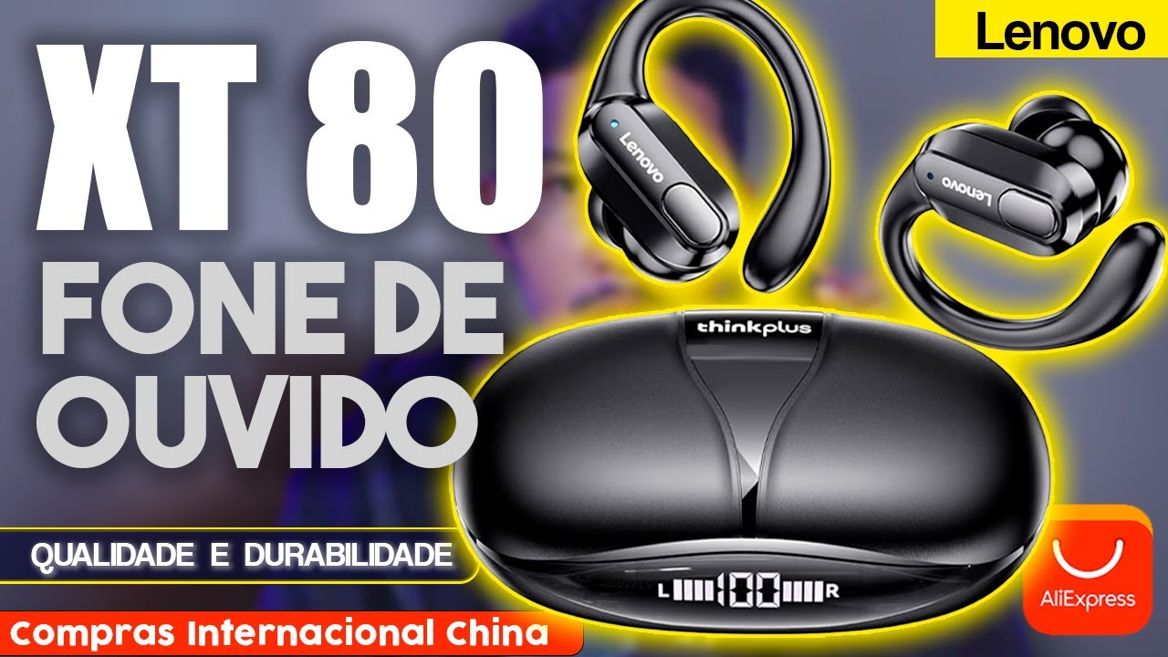 REVIEW Fone Lenovo Thinkplus XT80 (Fone Bluetooth com Microfone)