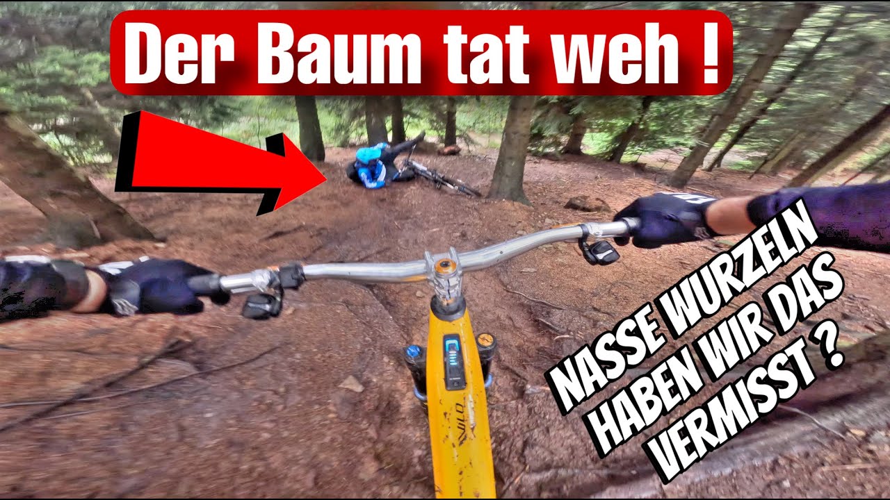 Nasser Wurzelteppich | Der Baum tat weh | E-MTB Herbst | Haben wir das vermisst?