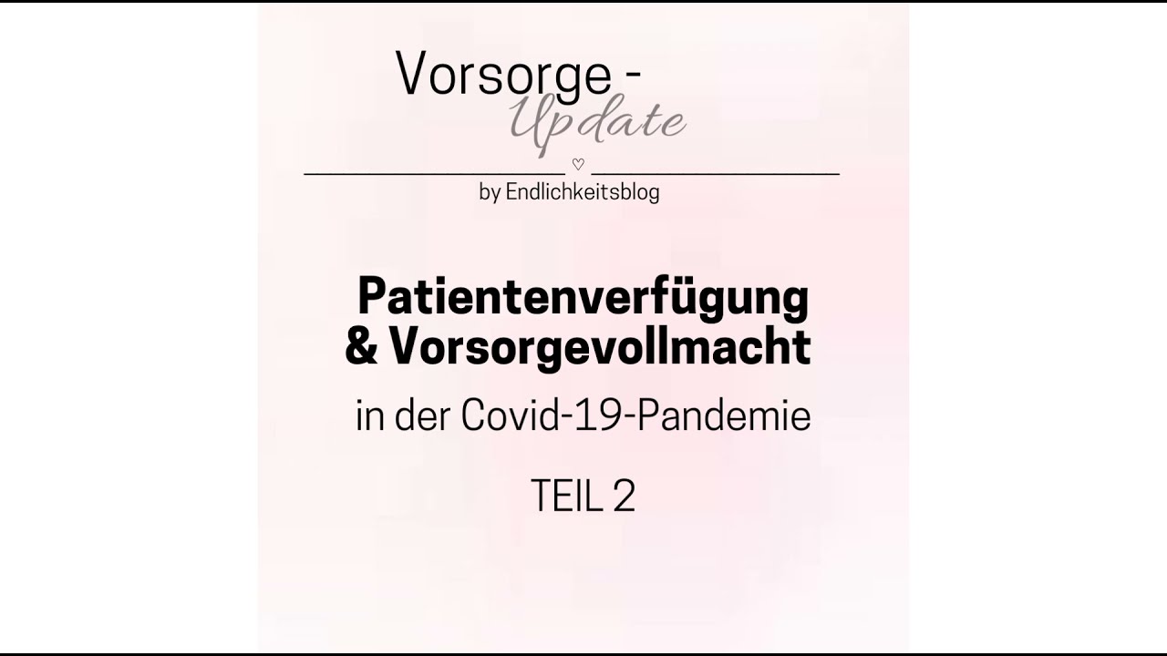 (2) Vorsorge in der Covid-19-Pandemie