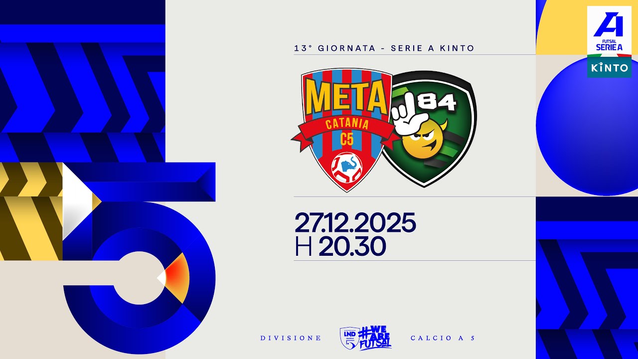Covei Meta Catania Bricocity-L84 Torino 4-8 | 13ª giornata | Serie A KINTO 2025/2026