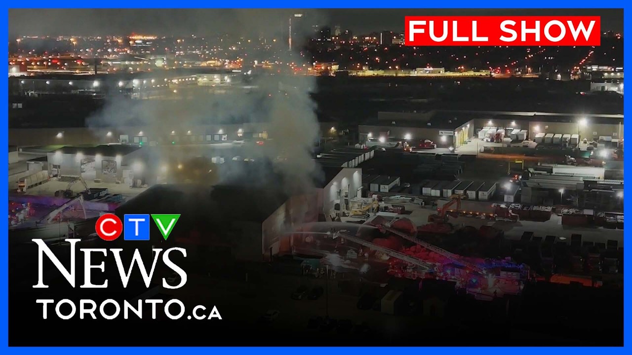 Over 80 firefighters tackling blaze at waste removal facility | CTV News Toronto Noon April 7, 2026