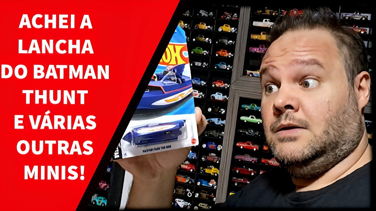 ACHEI A LANCHA DO BATMAN, MINIATURA THUNT E MUITO MAIS 