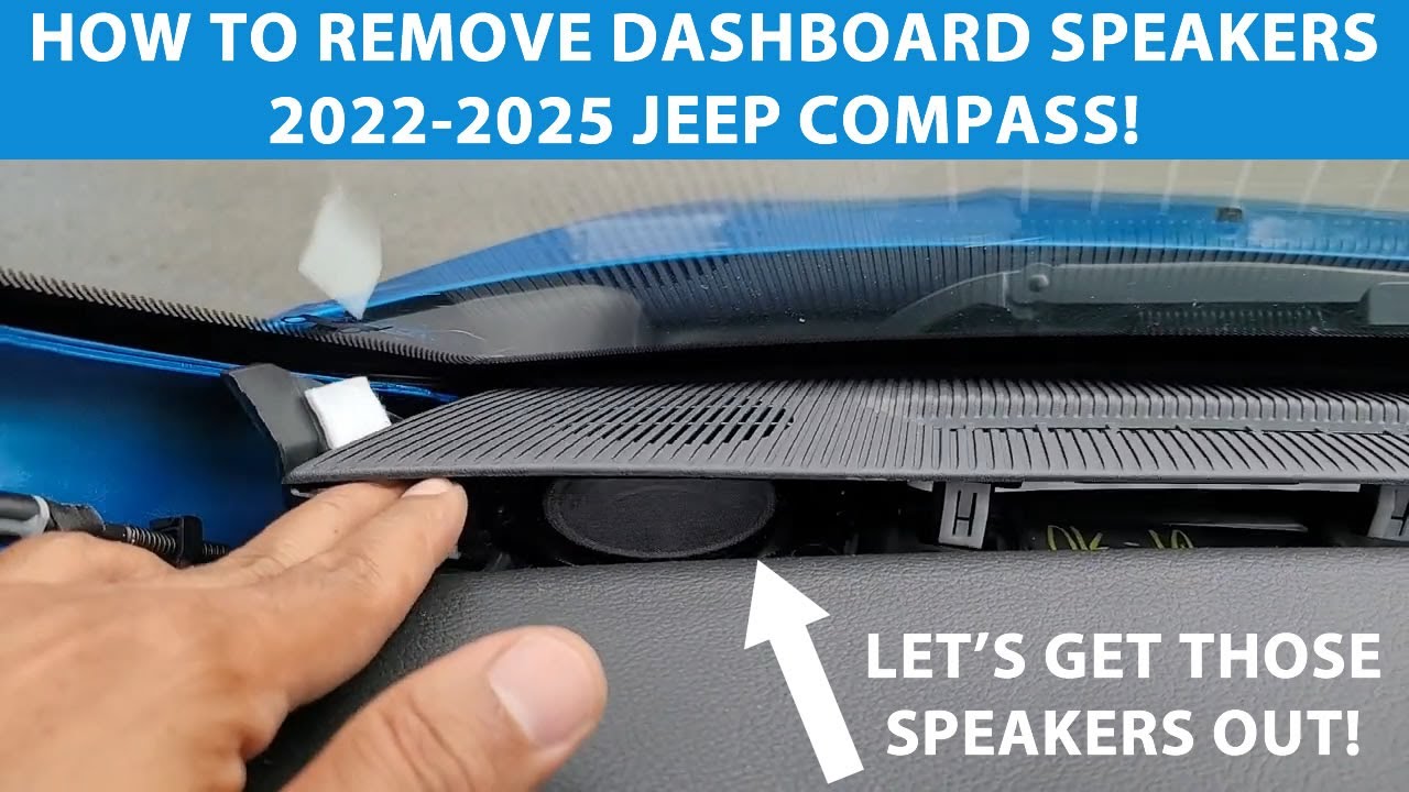 Как снять динамики на приборной панели Jeep Compass 2022–25 годов. Как снять переднюю стойку Jeep...