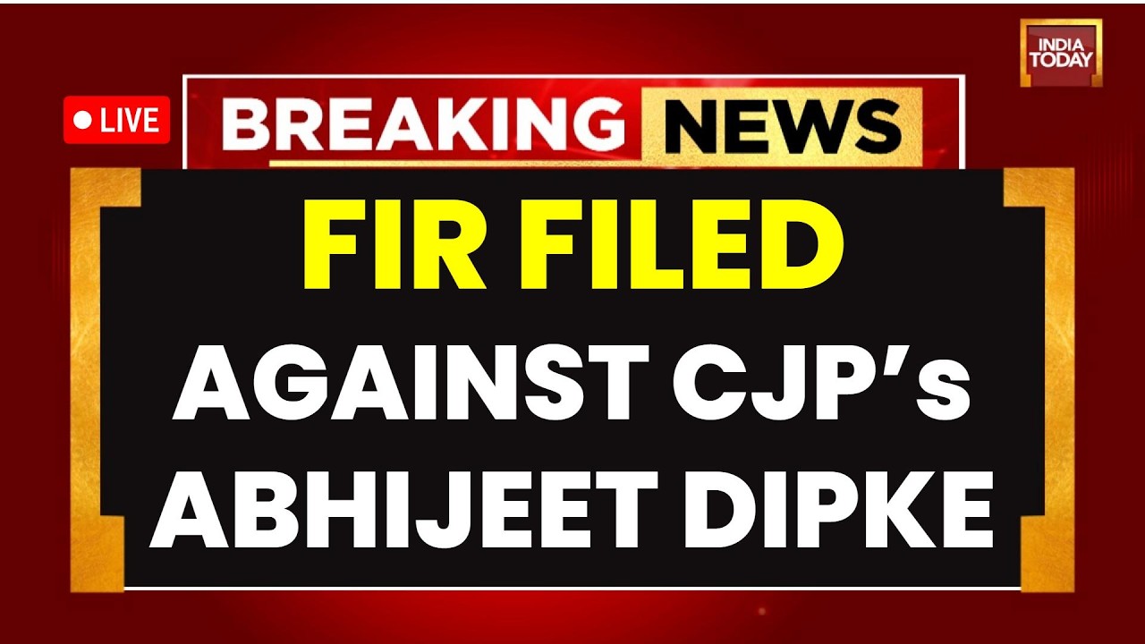 LIVE: FIR Filed Against CJP Chief Abhijeet Dipke For Latur School Visit|School Thik Karo|India Today
