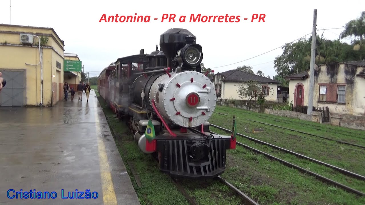 Trem Caiçara - Maria Fumaça - Antonina PR a Morretes PR 👍👏💥