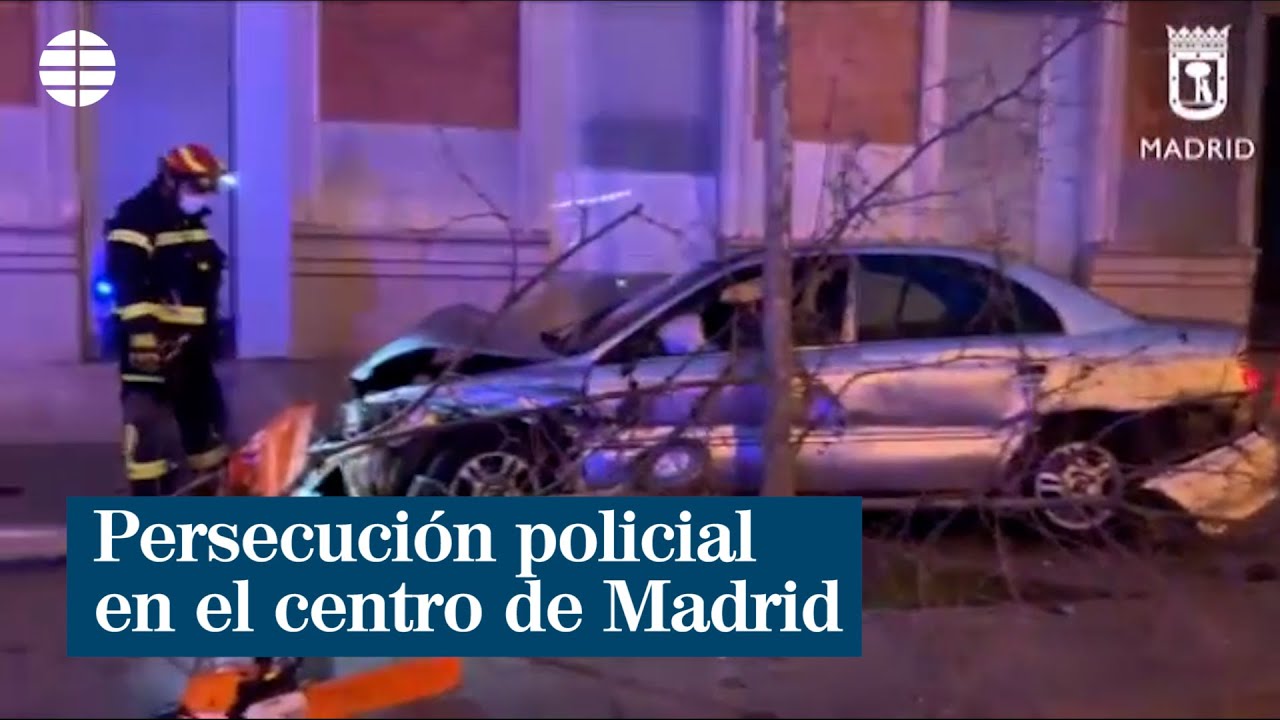 Espectacular persecución policial en pleno centro de Madrid