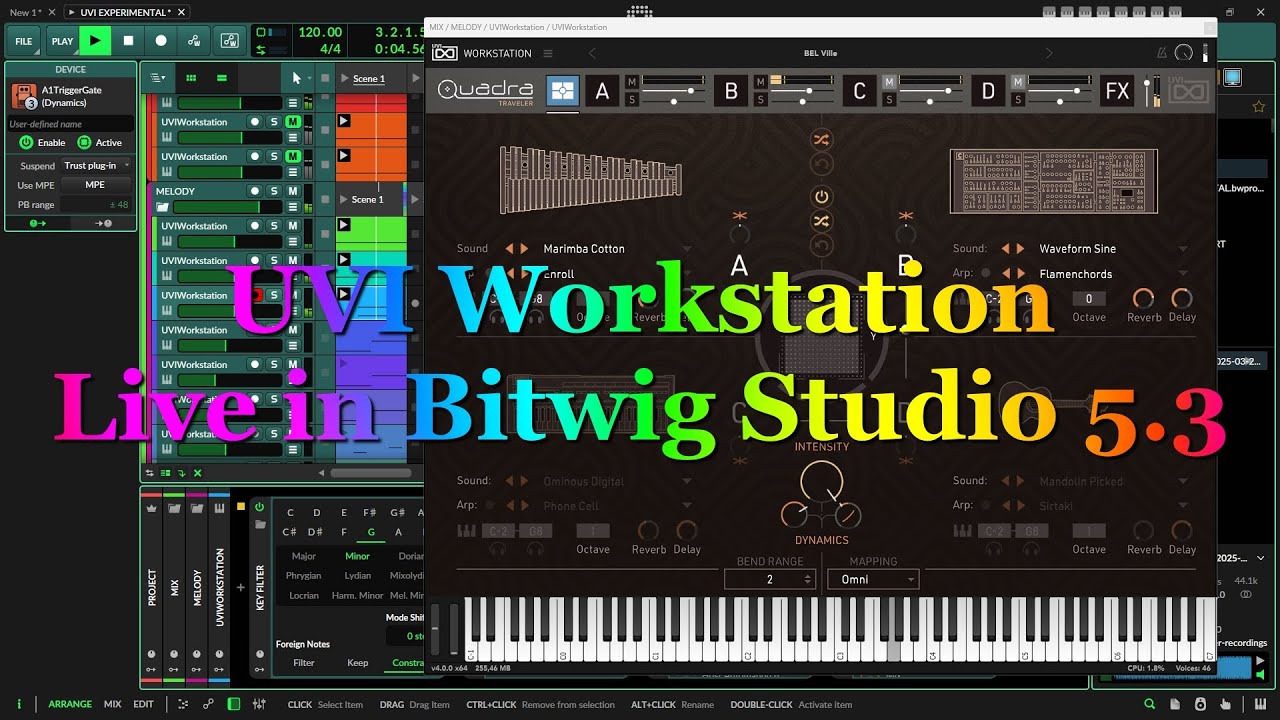 UVI Workstation -Live in Bitwig Studio 5.3 Стрим 21-03-2025  @TuriaArt