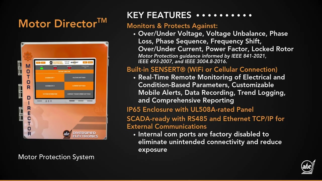 ATC-DEI Snapshot Series | Motor Director™ Motor Monitoring and Protection System