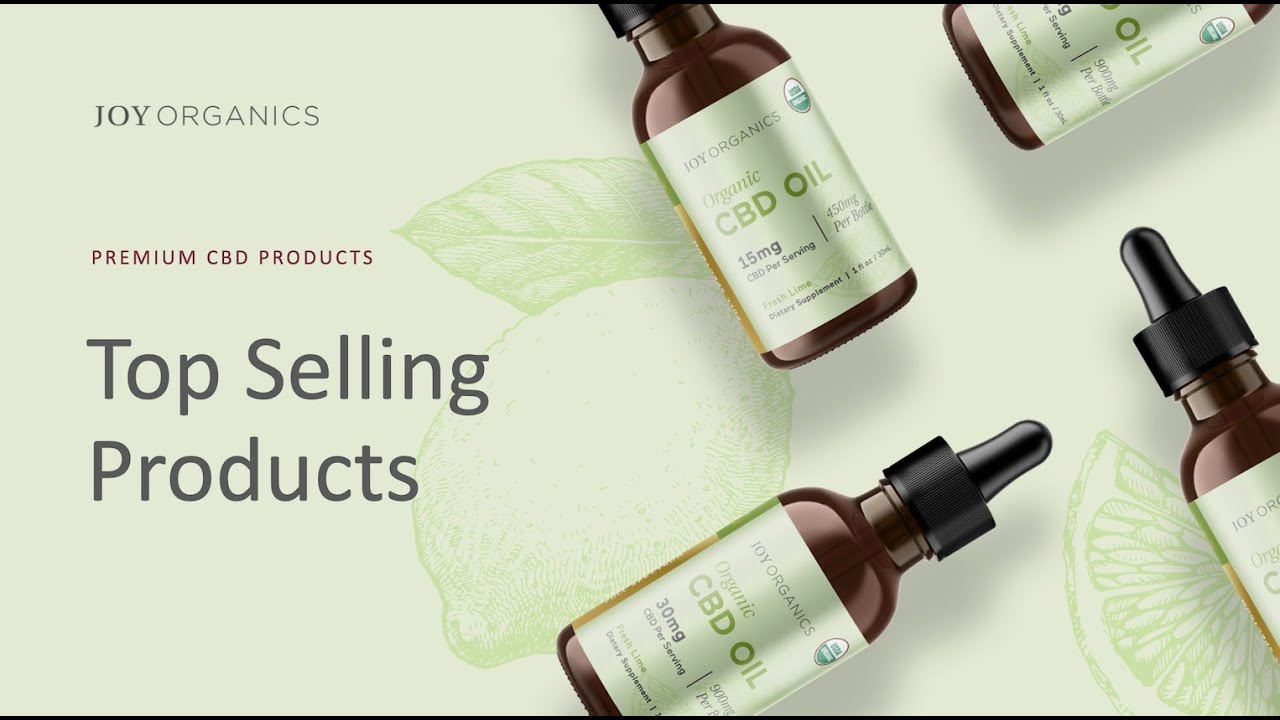 Joy Organics Top Selling CBD Products