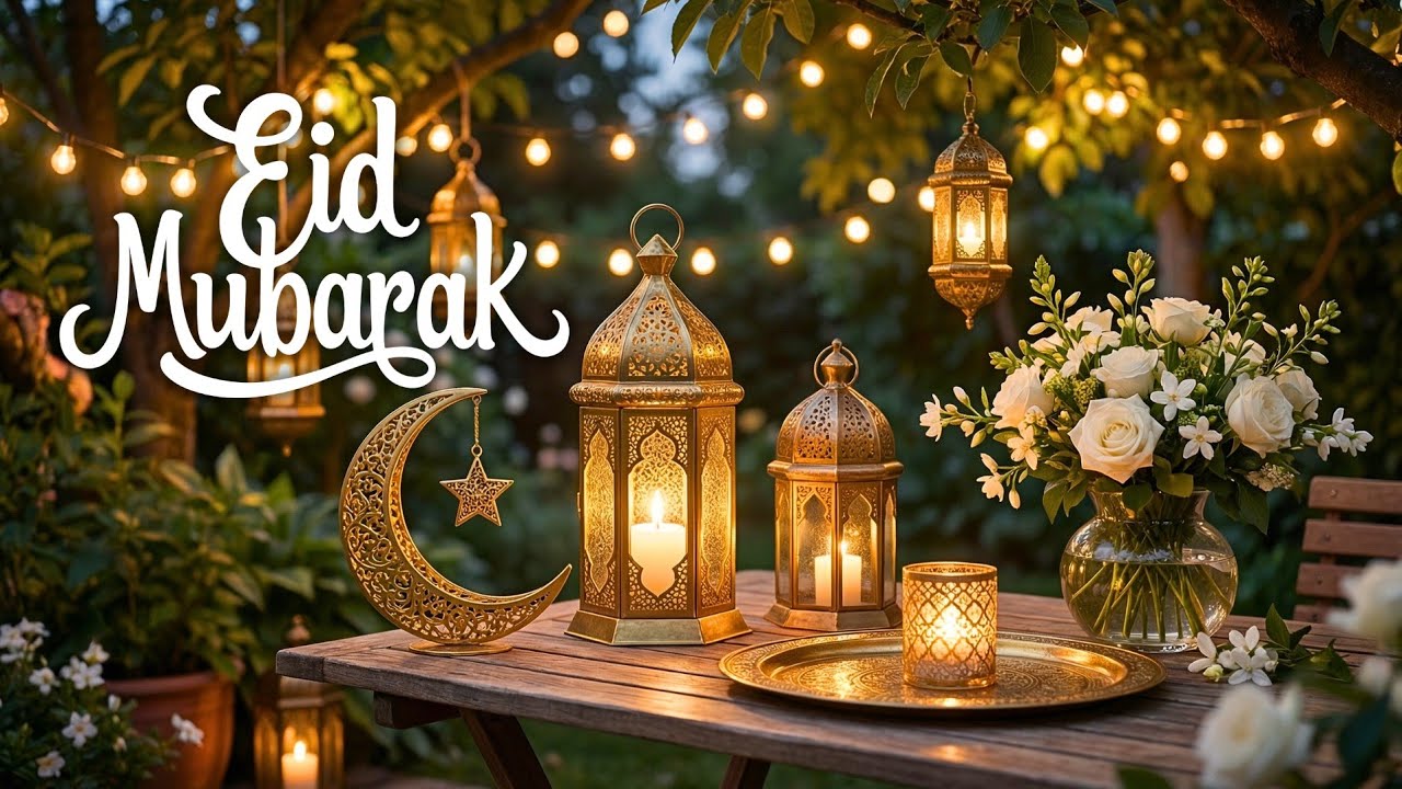 Eid Mubarak 2026/1447 H 🌙 Beautiful Instrumental Eid Background Music ✨