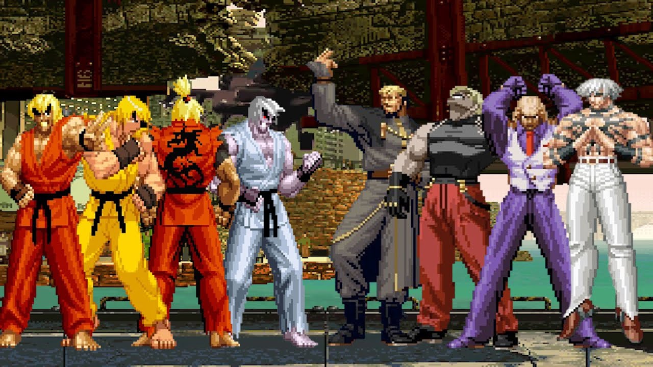 [KOF Mugen] Ken Team vs Bosses Team