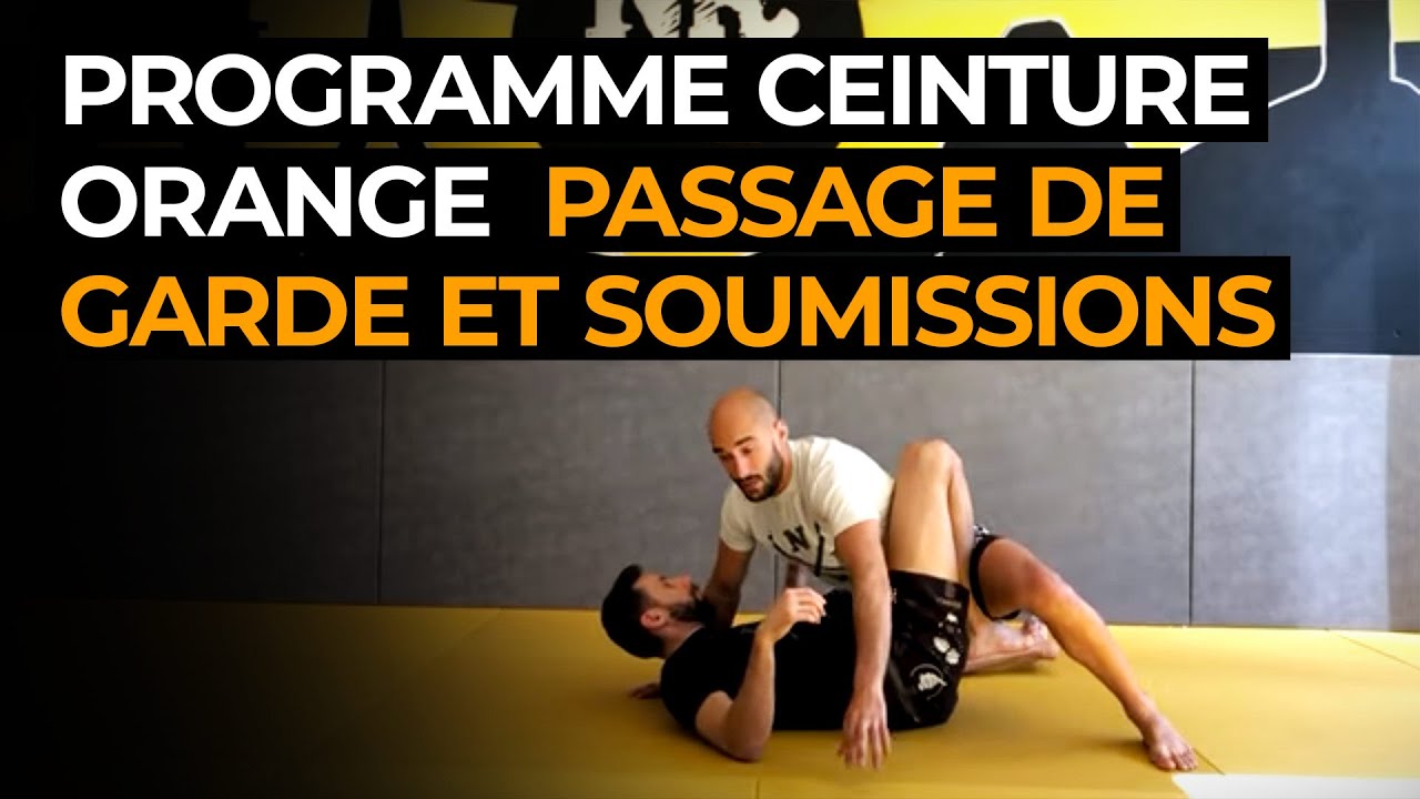 Programme ceinture orange   Passage de garde et soumissions