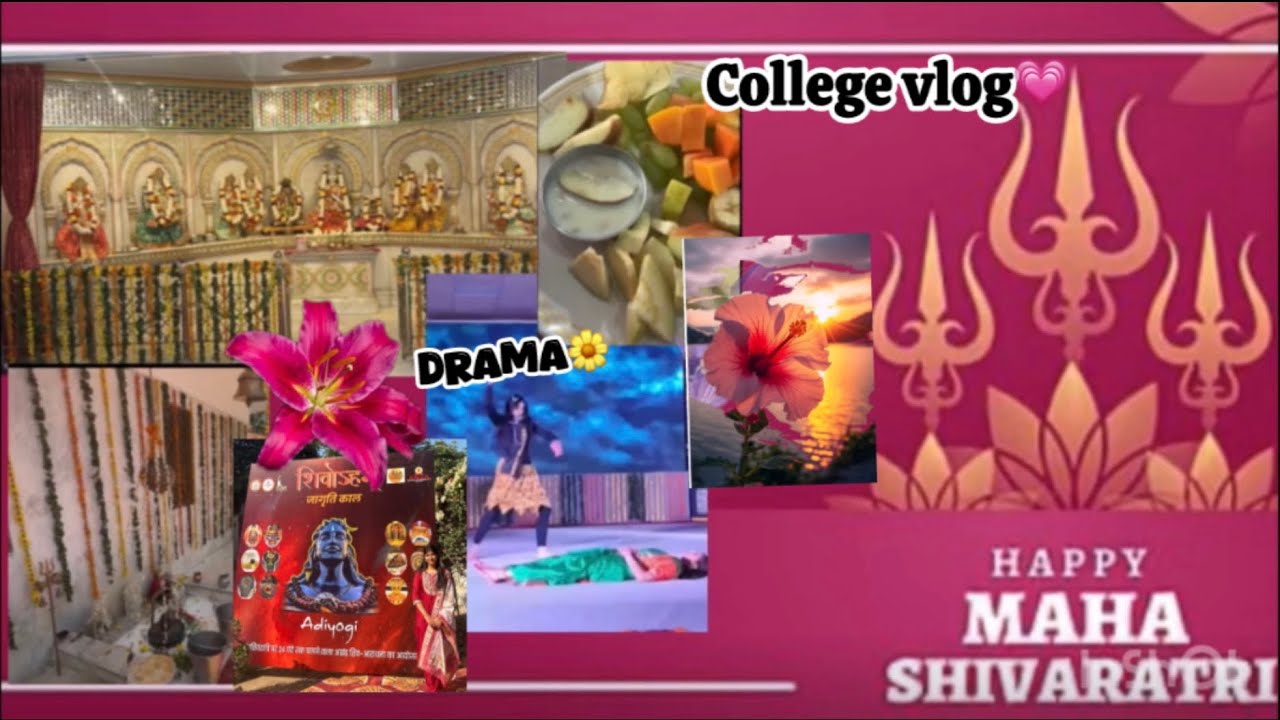 College me Manayi mahashivratri🌺|| college vlog#mahashivratri #collegelife #college #hostellife 