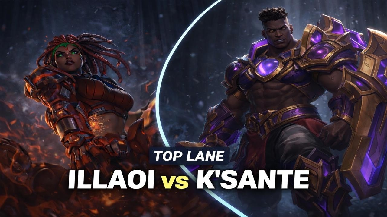 Illaoi vs K’Sante — I hit Diamond 4, but this was a Masters-level game that looked easy.