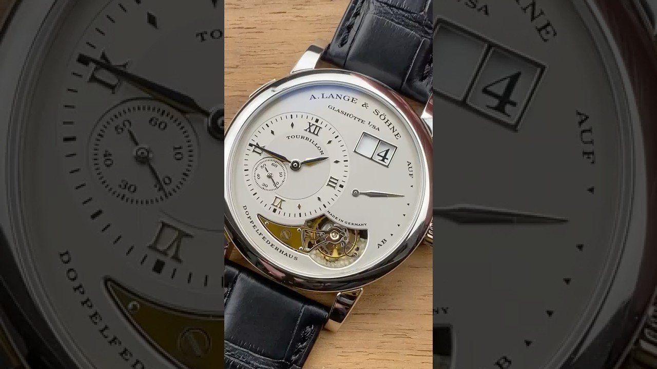 Обзор часов A. Lange & Sohne Lange 1 Tourbillon Limited Edition 704.025 (1-минутный обзор).