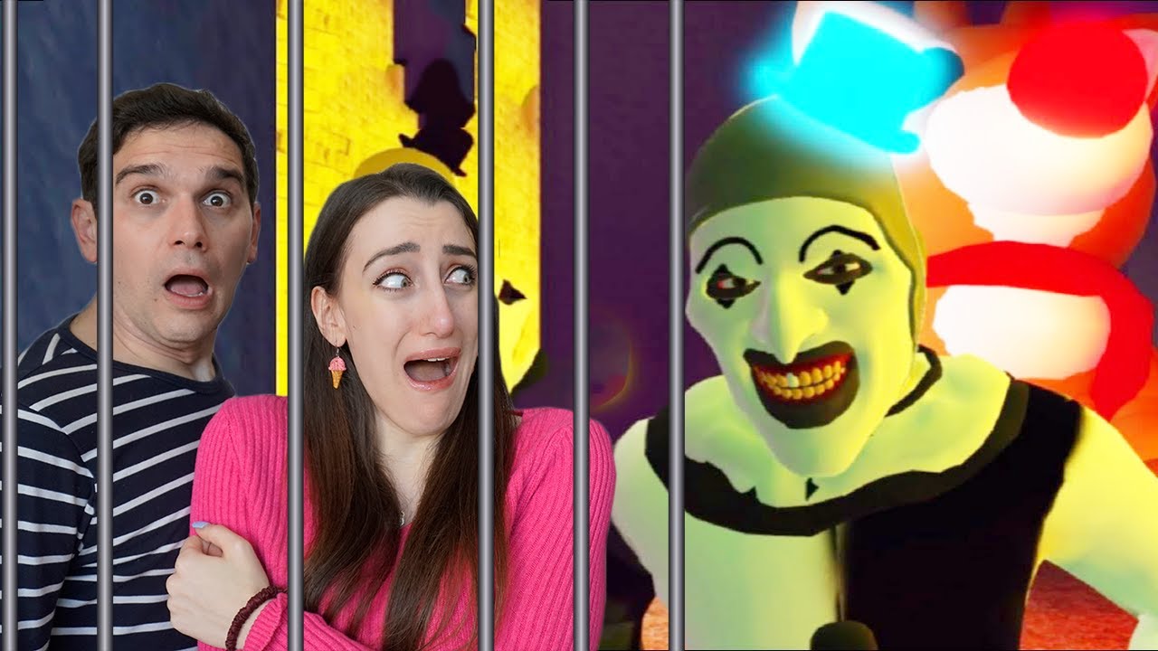 SCAPPIAMO DALLA PRIGIONE DEL NUOVO PAGLIACCIO CATTIVO PAUROSO CHALLENGE ESCAPE ROOM!!