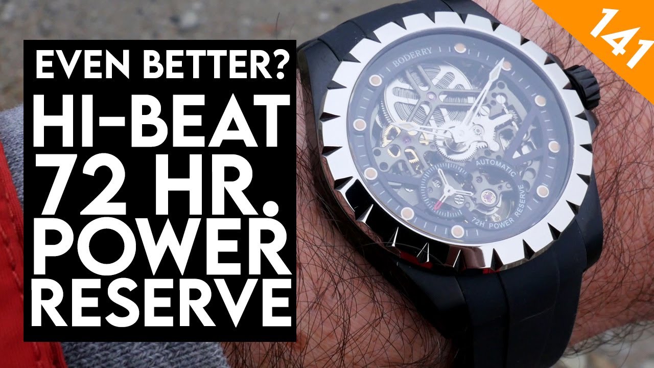 Unbelievably Speced for $170 Hi-beat - 72 hr power reserve automatic skeleton watch Boderry Windmill