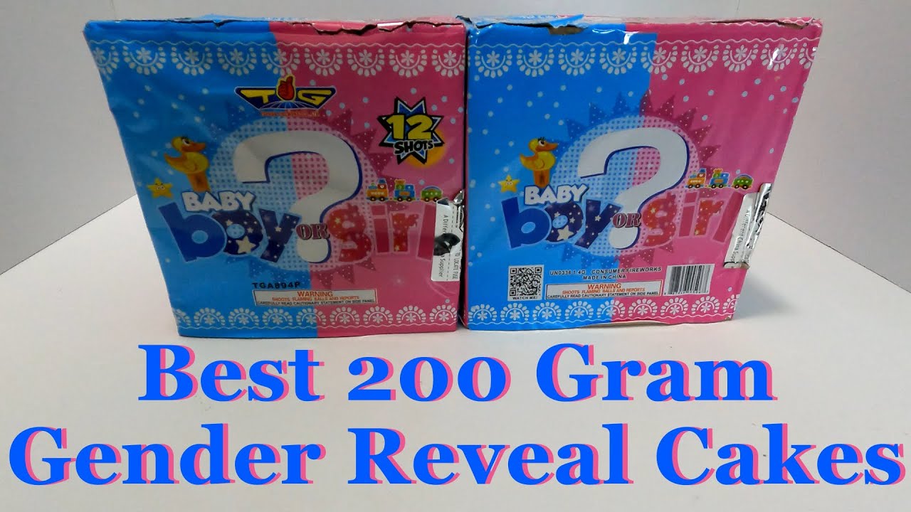 Baby Boy Or Girl By Top Gun Fireworks (Gender Reveal Cakes)