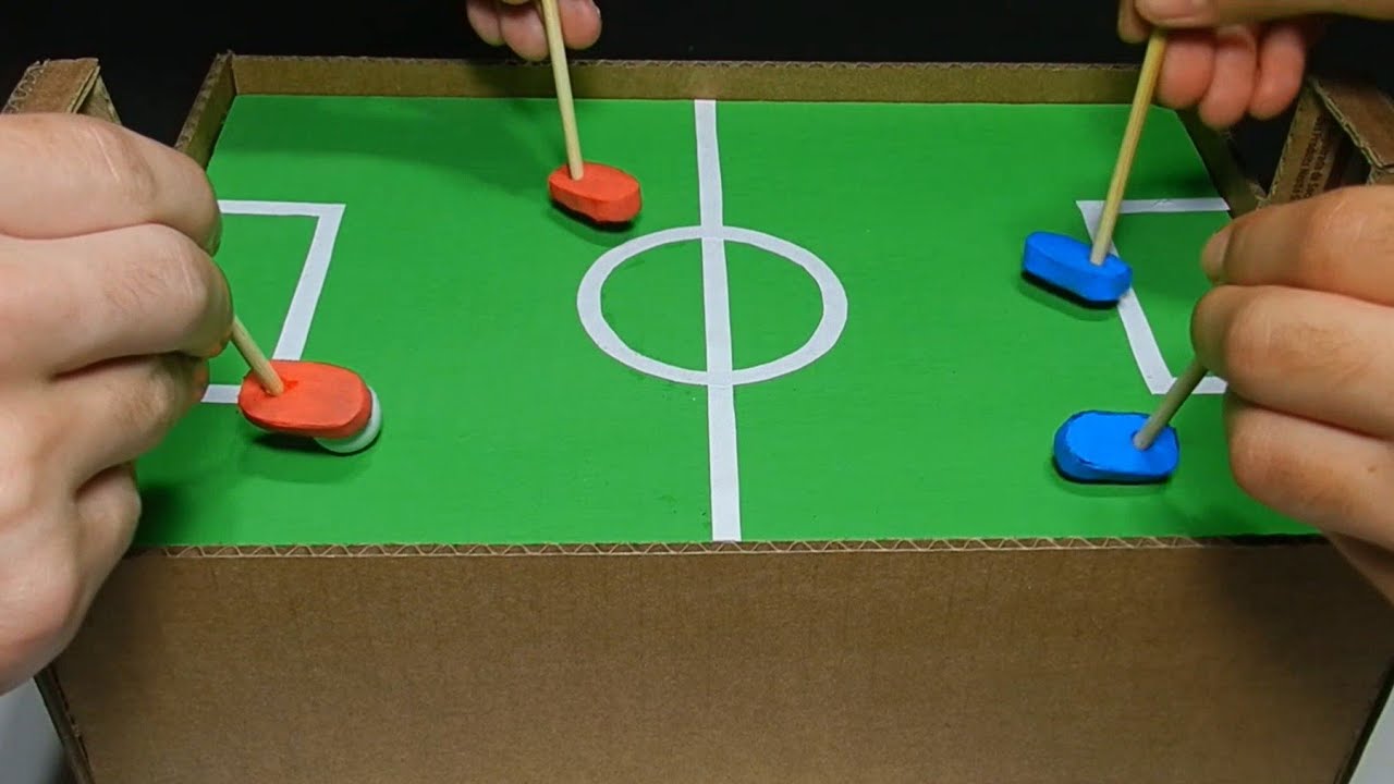 COMO FAZER UM JOGO DE FUTEBOL EM CASA
