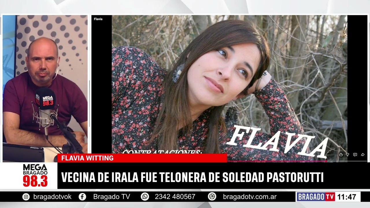 FLAVIA WITTING, VECINA DE IRALA FUE TELONERA DE SOLEDAD PASTORUTTI