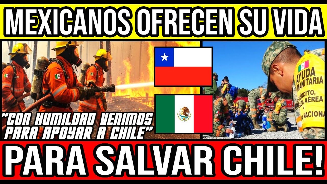 Mexicanos OFRECEN Su Vida para SALVAR Chile 🇨🇱💘🇲🇽 #Chile #Valparaiso #ViñaDelMar #BioBio