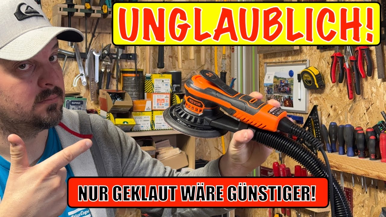 Der Vevor Exzenterschleifer ! das habe ich nicht erwartet!  schlechte Mirka Deros Kopie?