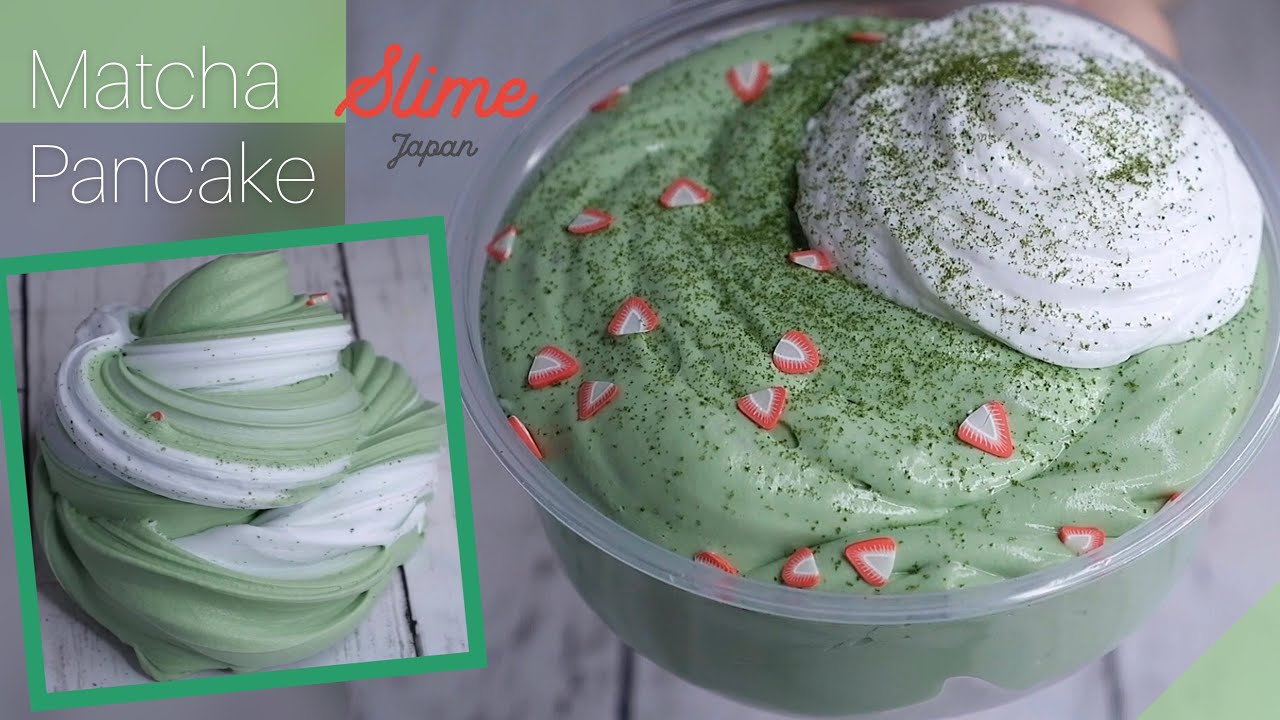 【ASMR】抹茶パンケーキ🍵🍓【スライムジャパン】〜癒し100%のふわふわ〜 