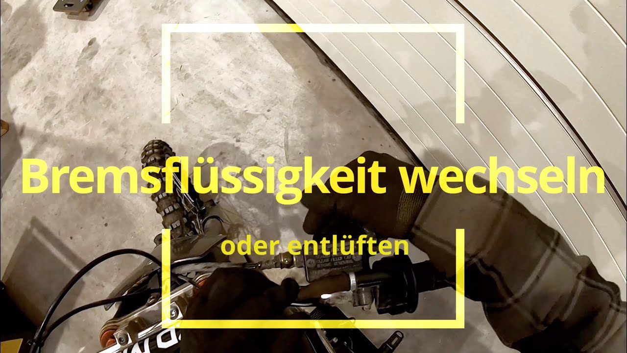 Bremflüssigkeit wechseln Bremse entlüften Pitbike Quad ATV Motorrad MX Dirtbike lange Version