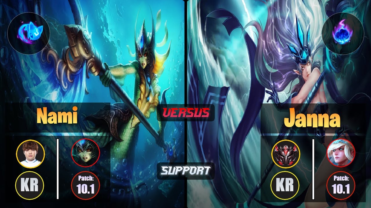 Beryl [Summon Aery] NAMI (Support) VS [Arcane Comet] JANNA - Grandmaster KR Patch 10.1