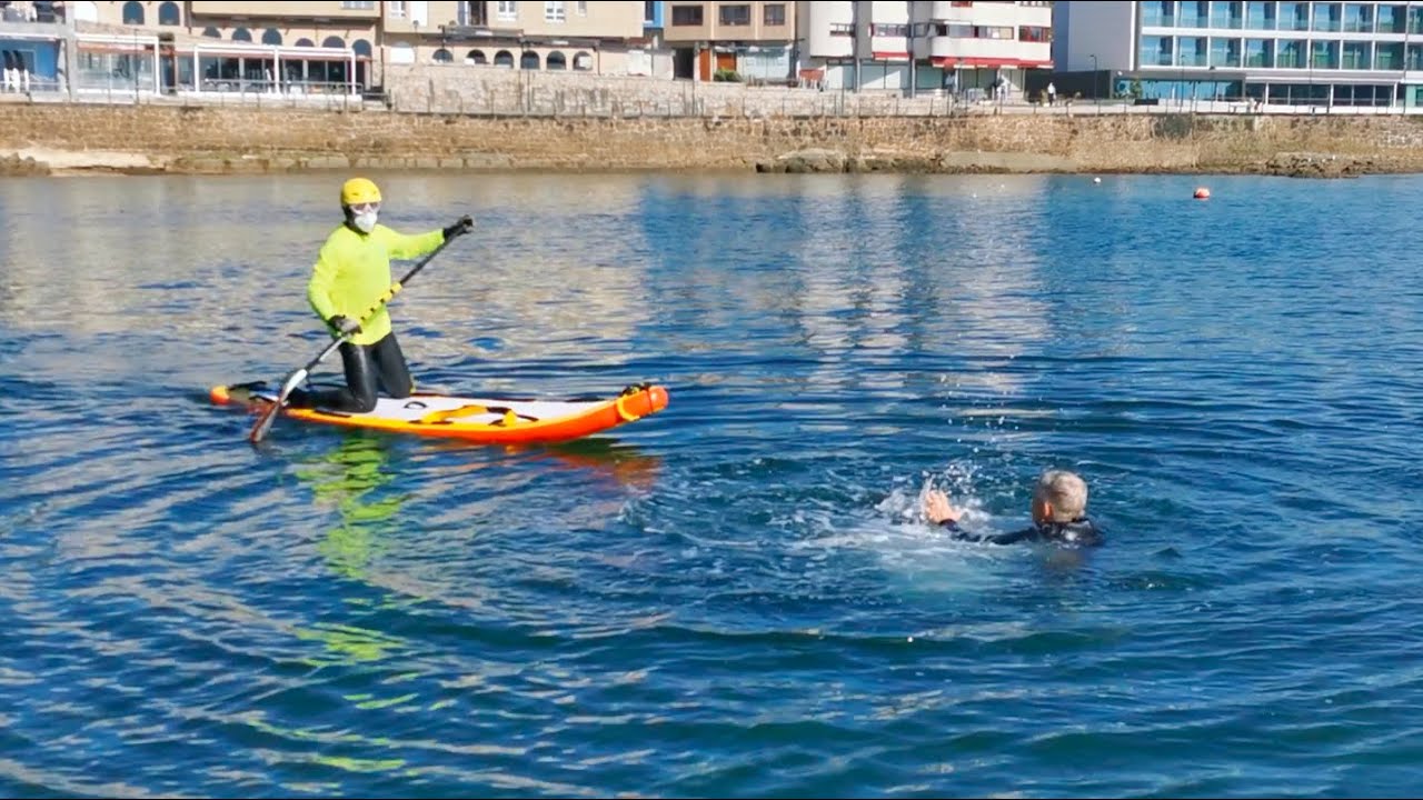 Técnicas de Rescates con Tabla Paddle Surf de Rescate (Inflable).