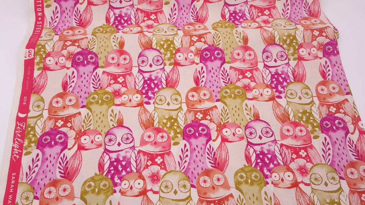 Cotton and Steel owl fabric