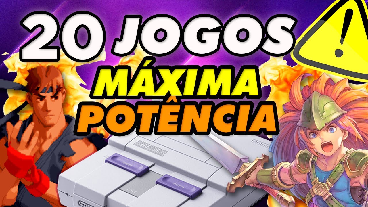 Os 20 Jogos MAIS IMPRESSIONANTES do Super Nintendo! 16-BITS com GRÁFICOS E DESEMPENHO NO TALO!