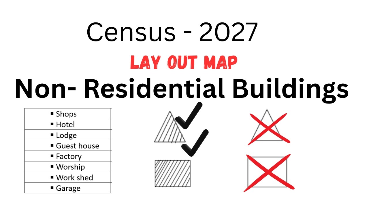 Census 2027 ||  Layout map || Residential Building and Non Residential Building || hOUSELISTING