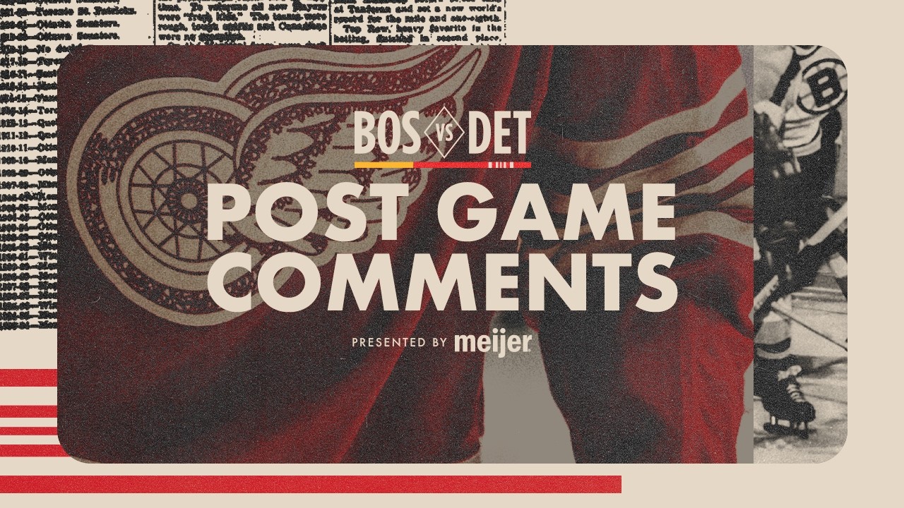 Lucas Raymond, Moritz Seider, Todd McLellan Post Game Comments vs. BOS | March 21, 2026
