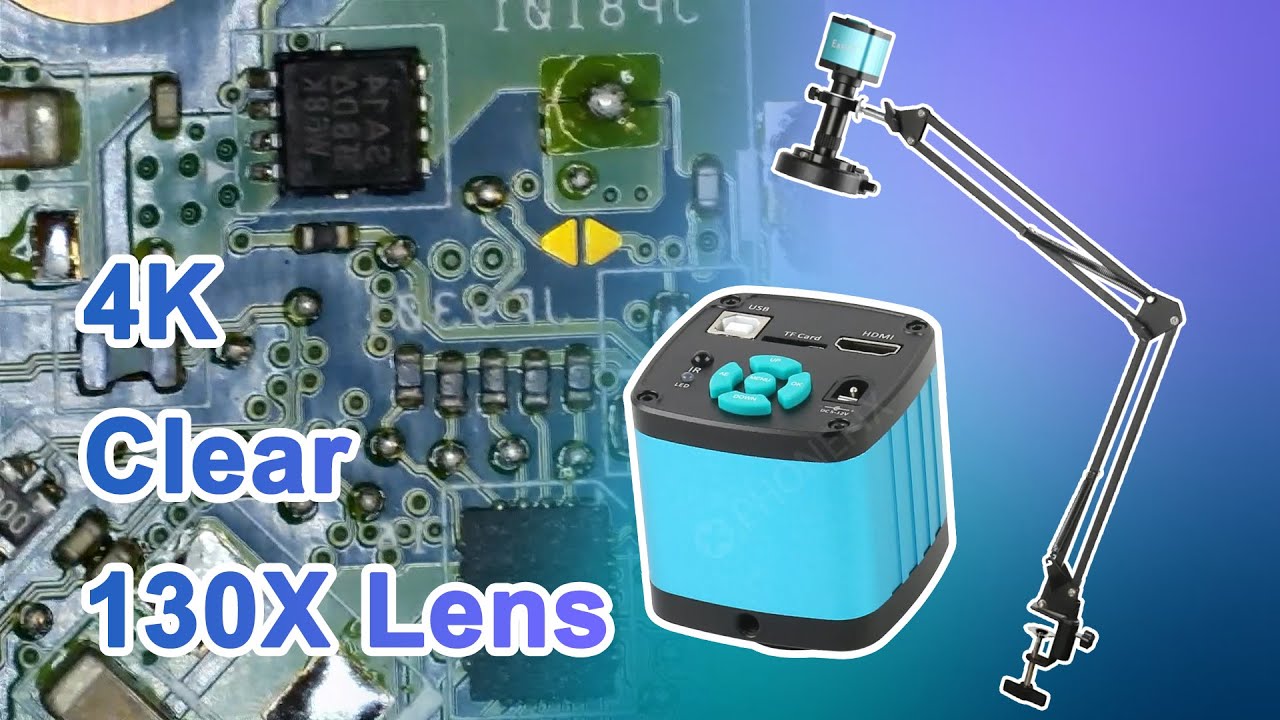 Why I prefer 4K Industrial Microscope Camera Set？Amazing Soldering World!