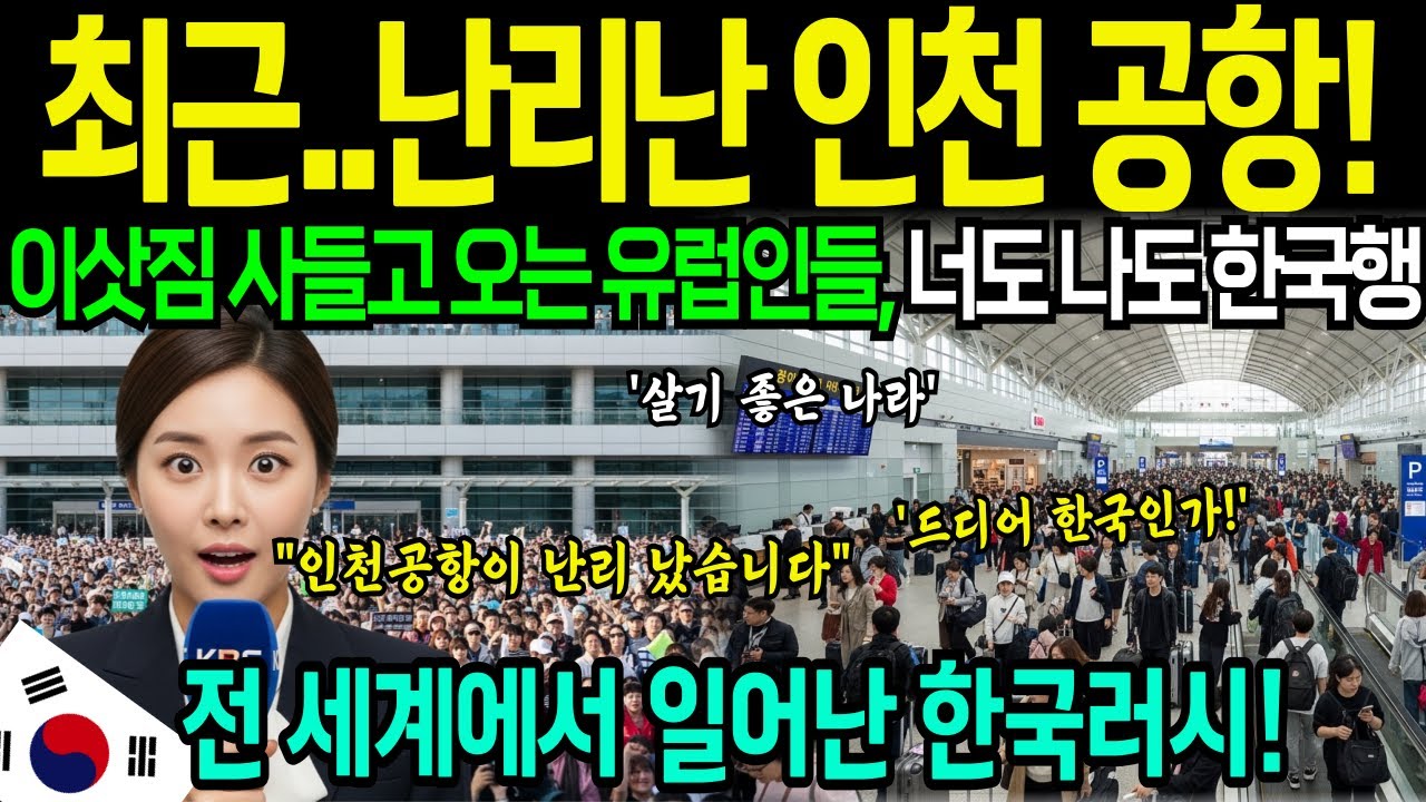 [해외감동사연] 인천공항에 이상한 일이 벌어졌습니다. 유럽 중산층 가족들이 한국행을 선택한 이유는?