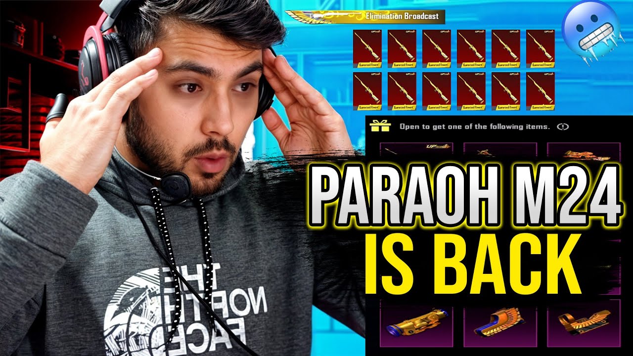 برگشت ام بیست و چهار فرعون  پابجی موبایل🔥Premium Crate  Free Upgraded M24