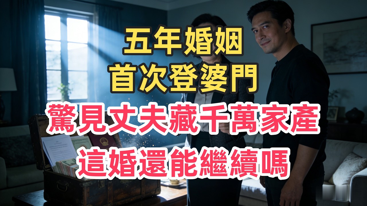 五年婚姻，首次登婆門！驚見丈夫藏千萬家產，這婚還能繼續嗎