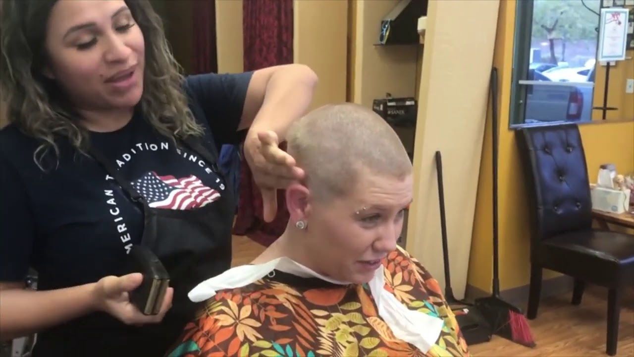 Andrea 2 LV - Pt 3: She Gets a Surprise Head Shave (Free Video)