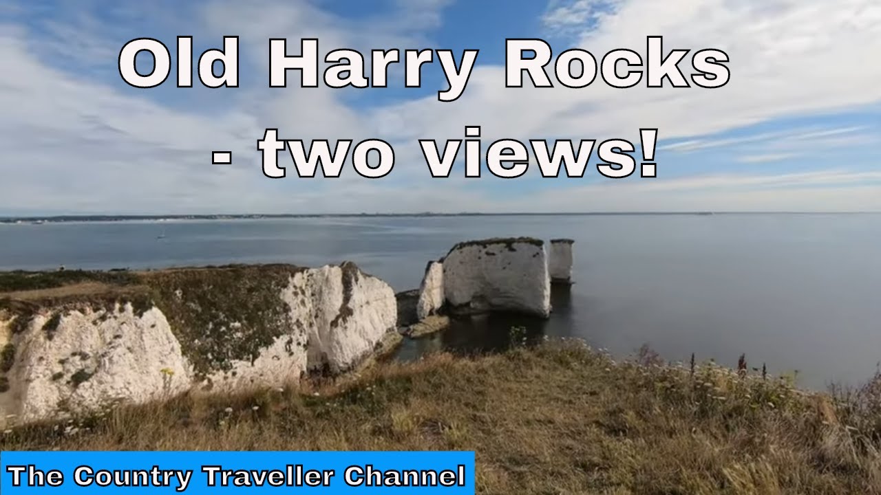 Swanage Walks - The Jurassic Coast - Old Harry Rocks - two views of the chalk stacks! #travel2023