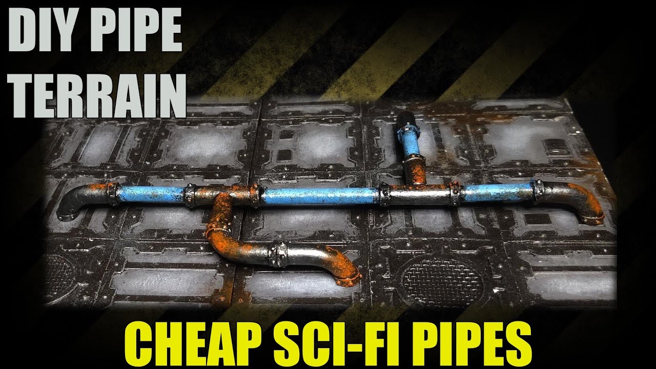How to Make Modular Pipe Terrain for Sci-Fi Wargames (40K, Necromunda, Infinity)