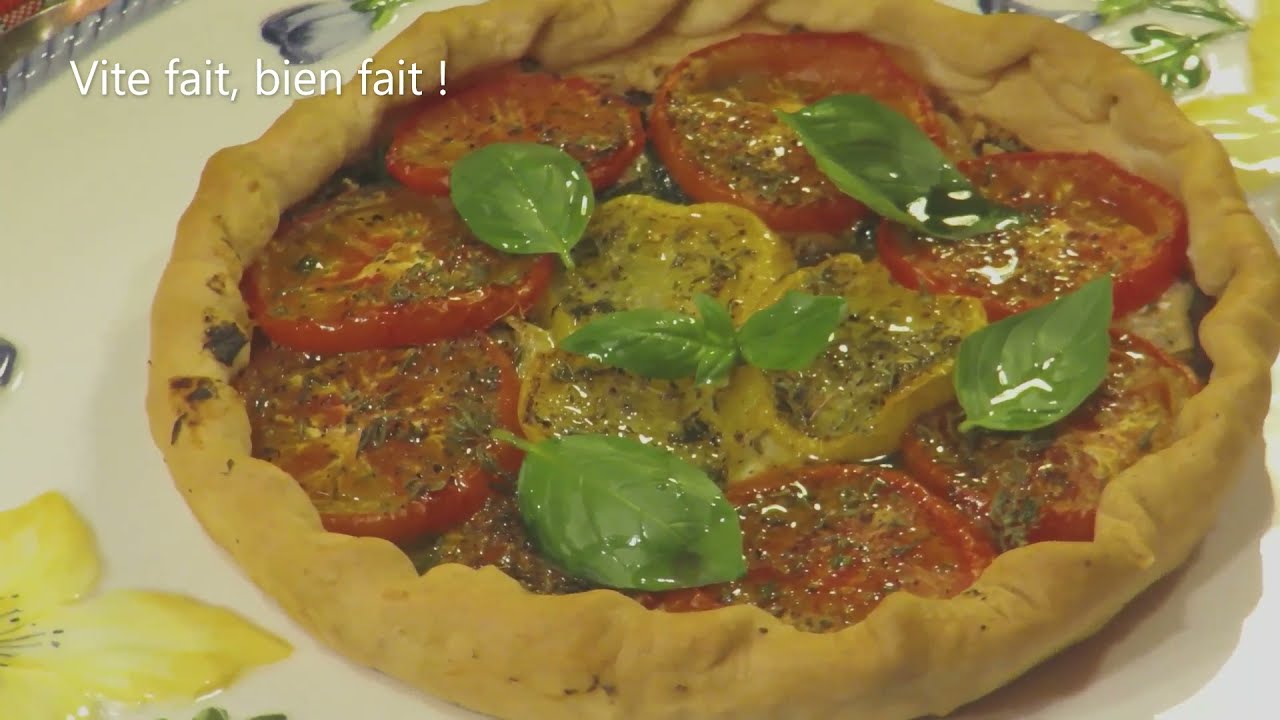 Ma TARTE A LA TOMATE Provençale, incontournable de l'été sur Gourmandises TV